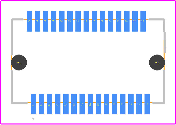 0744410017 - Molex PCB footprint - Other - Other - 0744410017-1