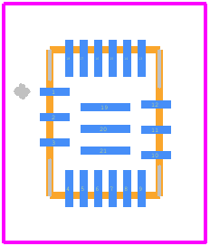 MP8758HGL - Monolithic Power Systems (MPS) PCB footprint - Other - Other - QFN-21 (3mmx4mm)