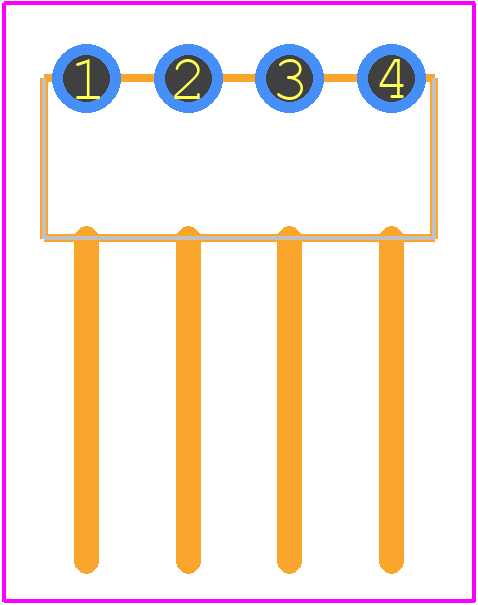 87232-4 - TE Connectivity PCB footprint - Other - Other - 87232-4-1