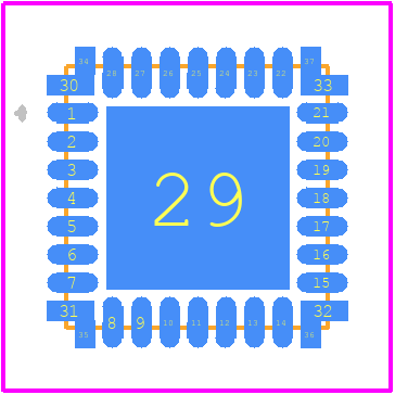 MC33HB2000AES - NXP PCB footprint - Other - Other - SOT788_3(DD)
