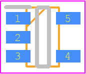 TC2185-3.3VCT - Microchip PCB footprint - SOT23 (5-Pin) - SOT23 (5-Pin) - 5-LD SOT-23