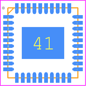 TPS652510RHAT - Texas Instruments PCB footprint - Quad Flat No-Lead - Quad Flat No-Lead - RHA0040E