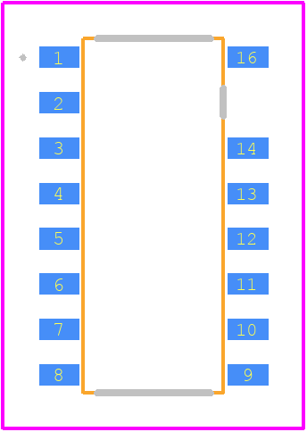 NCP10970A1DR2G - onsemi PCB footprint - Other - Other - SOIC−16 NB, LESS PIN 15 CASE 752AC ISSUE O