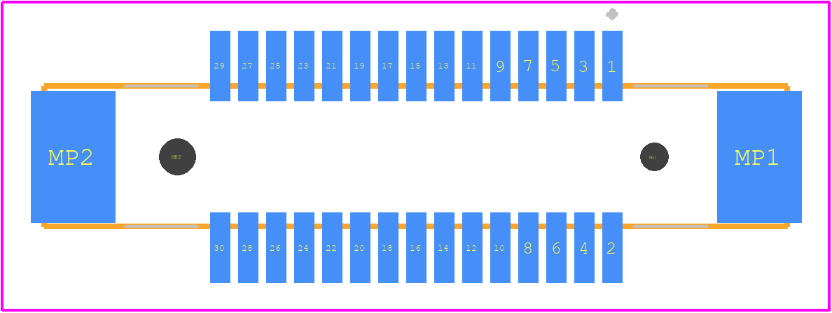 87BFN-030SF - KEL CORPORATION PCB footprint - Other - Other - 87BFN-030SF-1