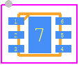 XA2163 - XINLUDA PCB footprint - Small Outline No-lead - Small Outline No-lead - XA2163