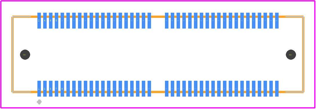 LSH-040-01-H-D-A - SAMTEC PCB footprint - Other - Other - LSH-040-01-H-D-A-2