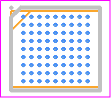 STM32L476MGY6TR - STMicroelectronics PCB footprint - BGA - BGA - WLCSP - 81-ball, 4.4084 x 3.7594 mm, 0.4