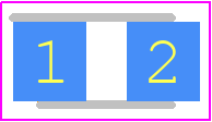 SML012ECTT86 - ROHM Semiconductor PCB footprint - LED Moulded - LED Moulded - SML012ECTT86