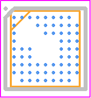 NRF51822-CEAA-R7 - Nordic Semiconductor PCB footprint - BGA - BGA - NRF51822-CEAA-R7aaa