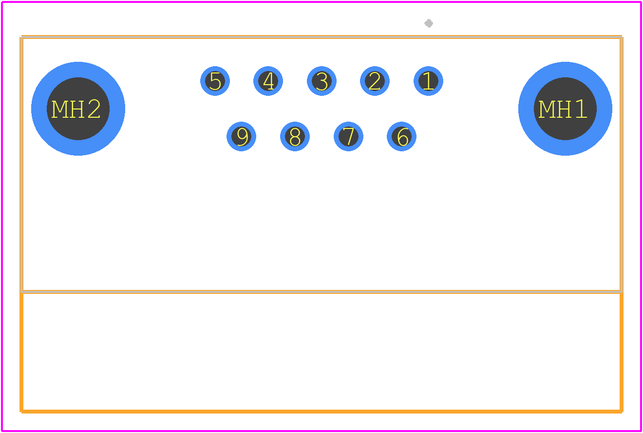 RDED-9S(55) - Hirose PCB footprint - Other - Other - RDED-9S(55)-1