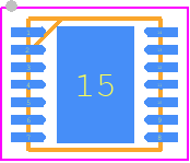 AP43771VDKZ-13 - Diodes Incorporated PCB footprint - Small Outline No-lead - Small Outline No-lead - W-DFN3030-14