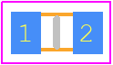 0603DC-R47XJRW - COILCRAFT PCB footprint - Inductors Chip - Inductors Chip - 0603DC-R47XJRW
