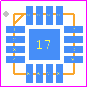 CMD271P3 - Qorvo PCB footprint - Quad Flat No-Lead - Quad Flat No-Lead - CMD271P3