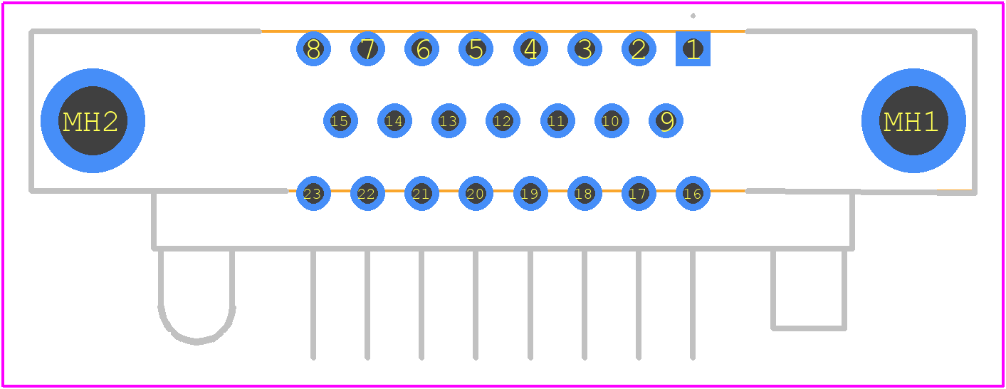 RM372-023-321-5500 - Molex PCB footprint - Other - Other - RM372-023-321-5500-2