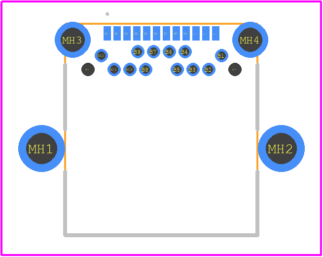 UC-00PFFH-QF7001 - Amphenol PCB footprint - Other - Other - UC-00PFFH-QF7001-3