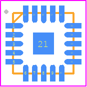 TPS51397ARJER - Texas Instruments PCB footprint - Quad Flat No-Lead - Quad Flat No-Lead - rje