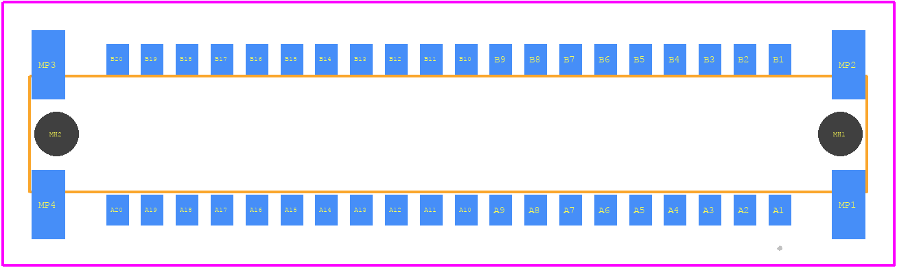 254590 - TE Connectivity PCB footprint - Other - Other - 254590-1