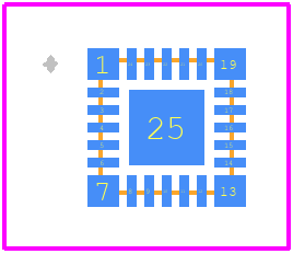 MAX32663AGTGFS+T - Analog Devices PCB footprint - Other - Other - T2433 +2C