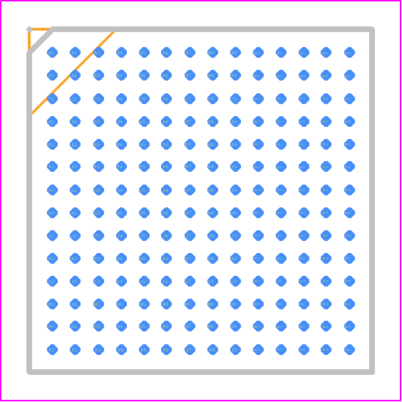 MIMXRT1064CVJ5B - NXP PCB footprint - BGA - BGA - 12 x 12 mm BGA