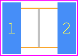 CHV1812N3K0270JCT - Cal-Chip PCB footprint - Capacitor Chip Non-polarised - Capacitor Chip Non-polarised - CHV1812N3K0270JCT