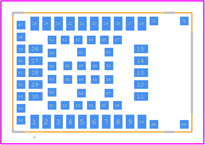 NINA-B400-00B - u-blox PCB footprint - Other - Other - NINA-B400-00B-2