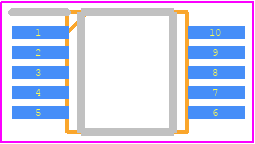 MCP16411-I/UN - Microchip PCB footprint - Small Outline Packages - Small Outline Packages - 10-Lead Plastic Micro Small Outline Package (MS) [MSOP]