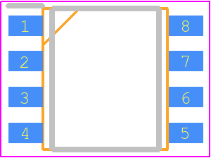 SOP8901 - Sanyo PCB footprint - Small Outline Packages - Small Outline Packages - 7005-007