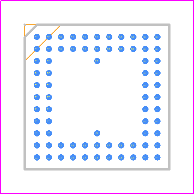 AD5532ABCZ-1REEL - Analog Devices PCB footprint - BGA - BGA - BC-74