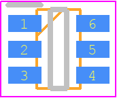 ADG3231BRJZ-REEL7 - Analog Devices PCB footprint - SOT23 (6-Pin) - SOT23 (6-Pin) - RJ-6