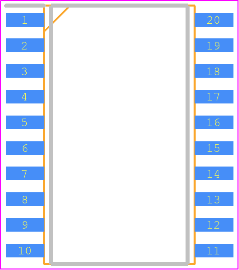 PIC18F15Q41-I/SO - Microchip PCB footprint - Small Outline Packages - Small Outline Packages - 20-Lead Plastic Small Outline (SO) - Wide, 7.50 mm Body [SOIC]_2023