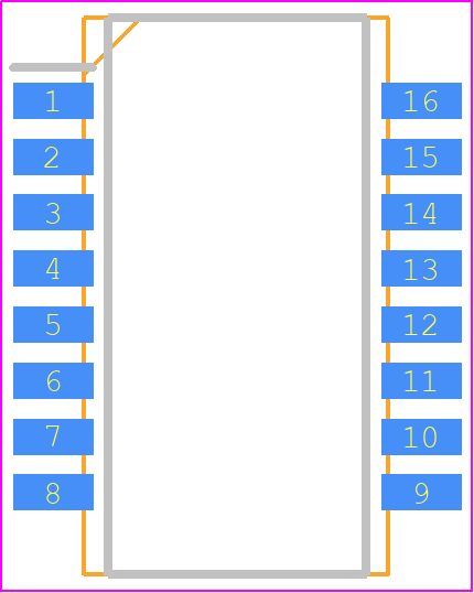 H1601CG - Mentech PCB footprint - Small Outline Packages - Small Outline Packages - H1601CG