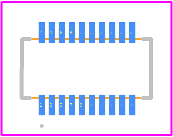 53885-0208 - Molex PCB footprint - Other - Other - 53885-0208-2