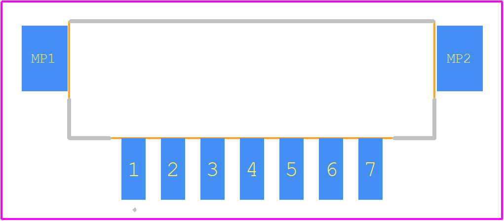 DF3EA-7P-2H(21) - Hirose PCB footprint - Other - Other - DF3EA-7P-2H(21)-2