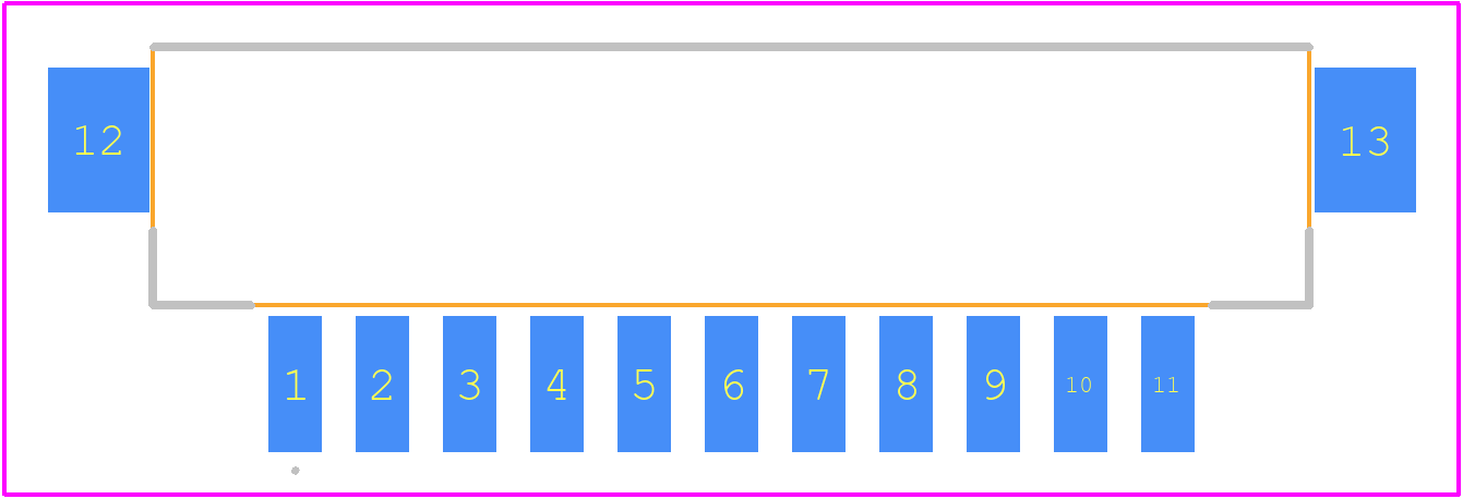 DF3EA-11P-2H(21) - Hirose PCB footprint - Other - Other - DF3EA-11P-2H(21)-2