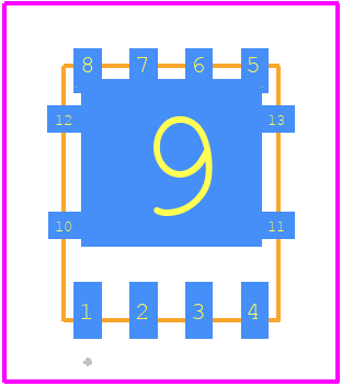 DMP6018LPSQ-13 - Diodes Incorporated PCB footprint - Other - Other - PowerDI5060-8_H1.1