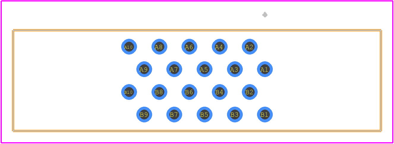 HIF6-020PA-1.27DSA(71) - Hirose PCB footprint - Other - Other - HIF6-020PA-1.27DSA(71)-1