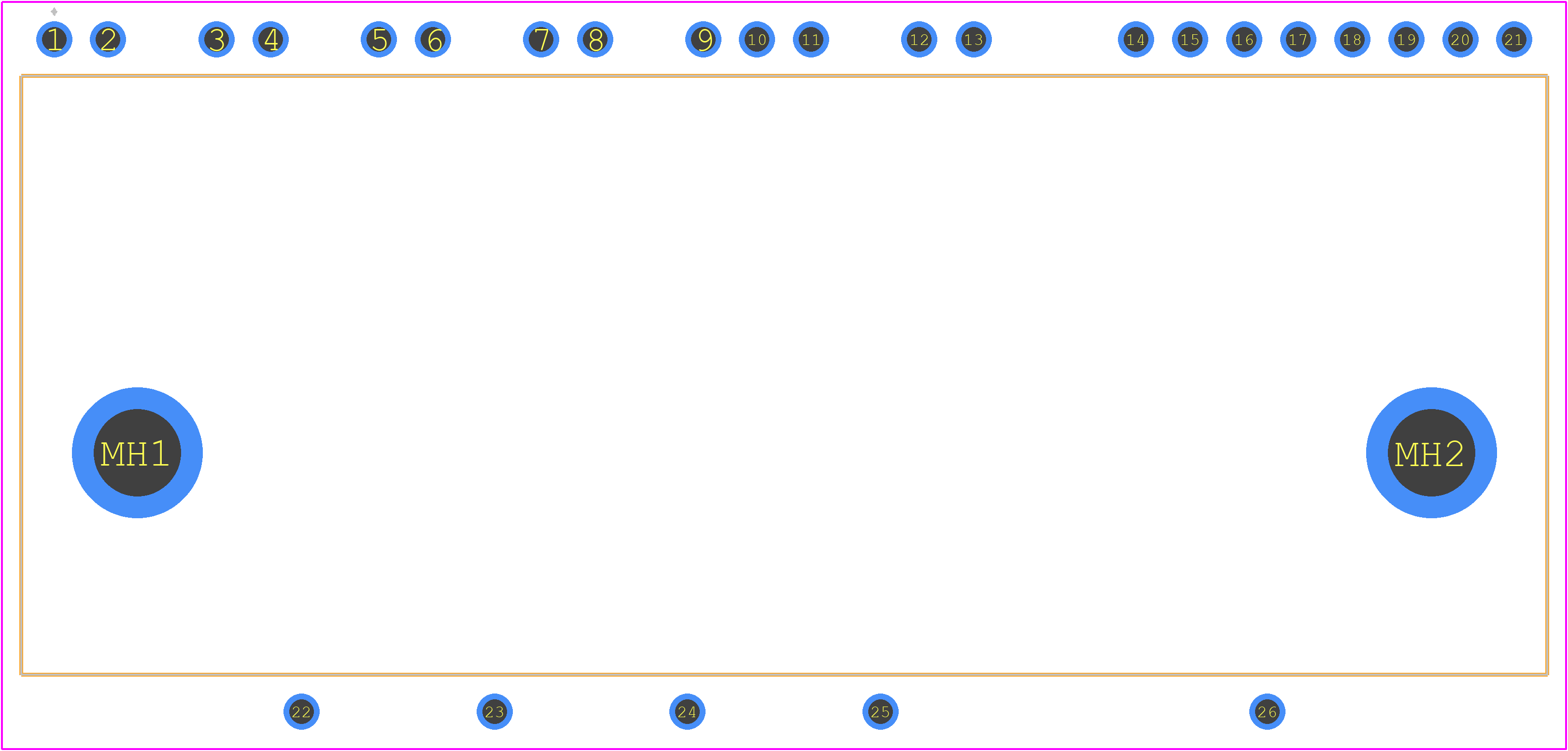 PS21865-P - Power Semiconductors PCB footprint - Other - Other - PS21865-P-2