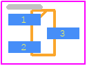 RN1114(TE85L,F) - Toshiba PCB footprint - SOT23 (3-Pin) - SOT23 (3-Pin) - 2-2H1A