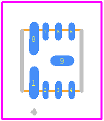 MCP16363T-E/NMX - Microchip PCB footprint - Other - Other - 8-LD VDFN