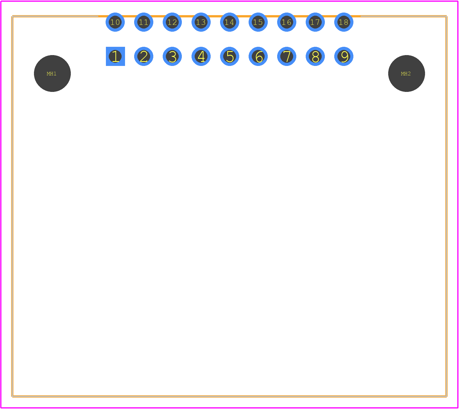 MX23A18NF2 - JAE PCB footprint - Other - Other - MX23A18NF2-1
