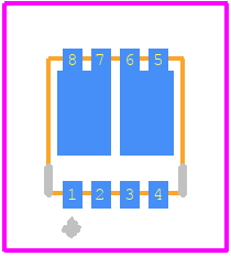 DMT47M2LDVQ-7 - Diodes Incorporated PCB footprint - Other - Other - PowerDI3333-8 (Type UXC)_2021