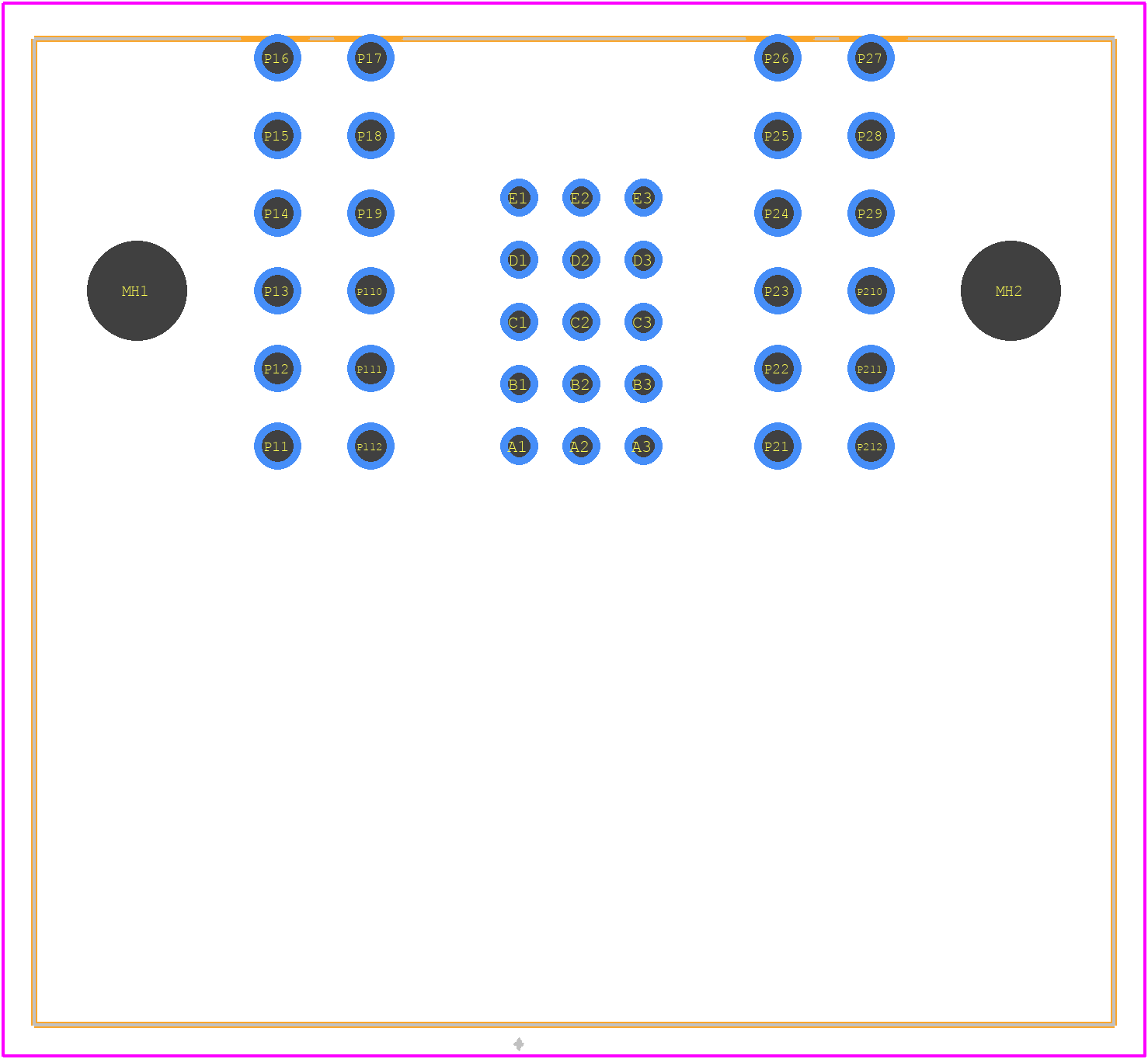 214113-0011 - Molex PCB footprint - Other - Other - 214113-0011-1
