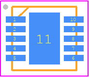 TLS810A1LDV50XUMA1 - Infineon PCB footprint - Small Outline No-lead - Small Outline No-lead - PG-TSON-10*