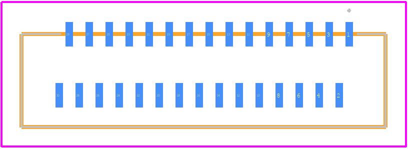 FH40-30S-0.5SV(99) - Hirose PCB footprint - Other - Other - FH40-30S-0.5SV(99)-1
