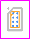 MP1400GC-Z - Monolithic Power Systems (MPS) PCB footprint - BGA - BGA - CSP (0.8mm X 1.6mm)