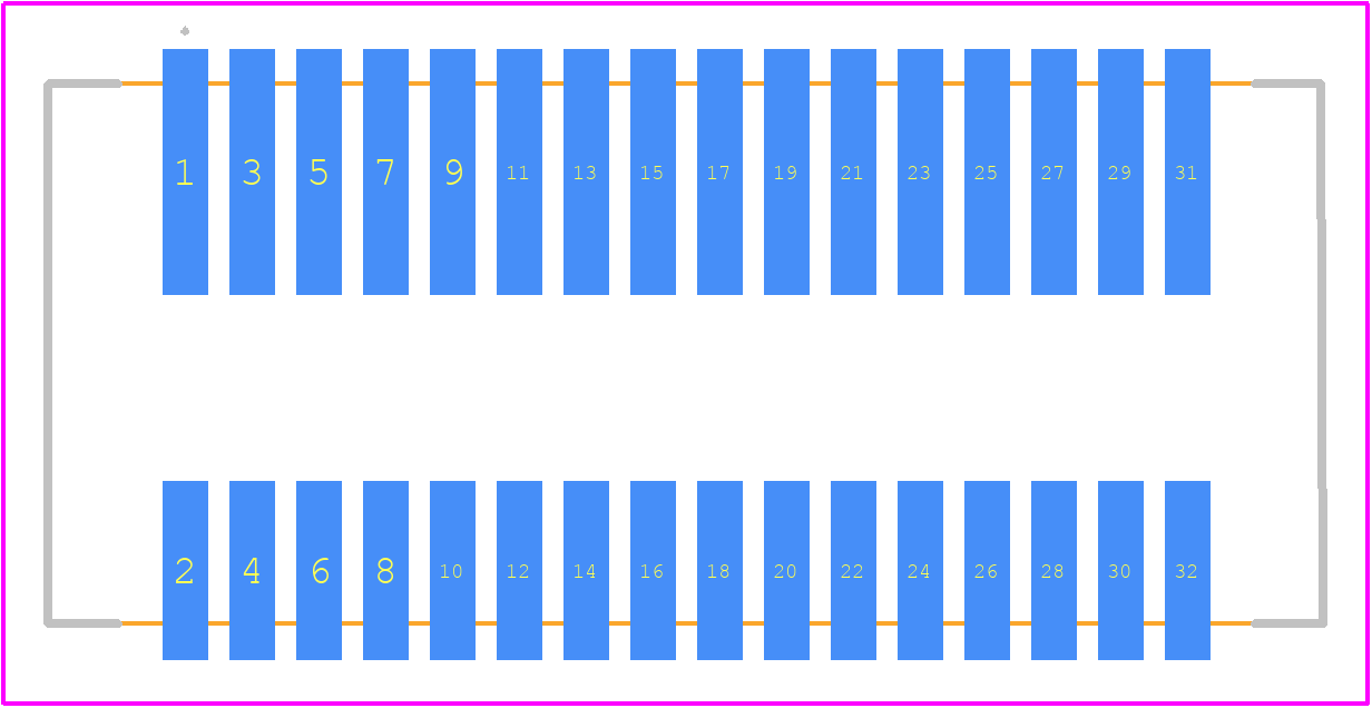 201645-0320 - Molex PCB footprint - Other - Other - 201645-0320-2