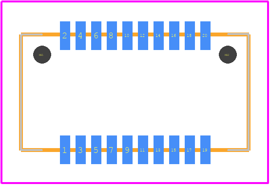 P08-020PLTC-A-G - 3M PCB footprint - Other - Other - P08-020PLTC-A-G-1