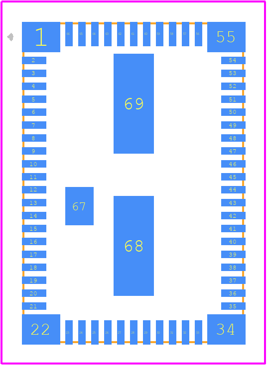 TPSM41625MOVR - Texas Instruments PCB footprint - Other - Other - MOV0069A