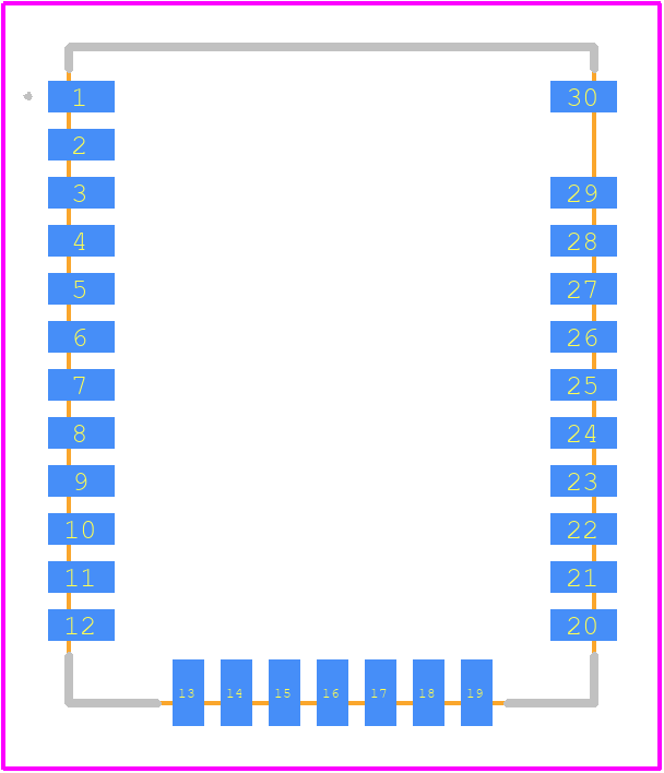BM70BLE01FC2-0B05BA - Microchip PCB footprint - Other - Other - BM70BLE01FC2-0B05BA-2