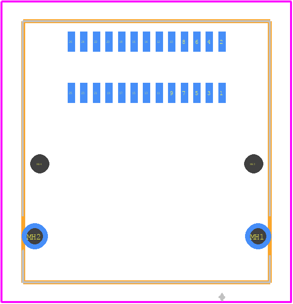 ARF6-08-S-RA-TR - SAMTEC PCB footprint - Other - Other - ARF6-08-S-RA-TR-2